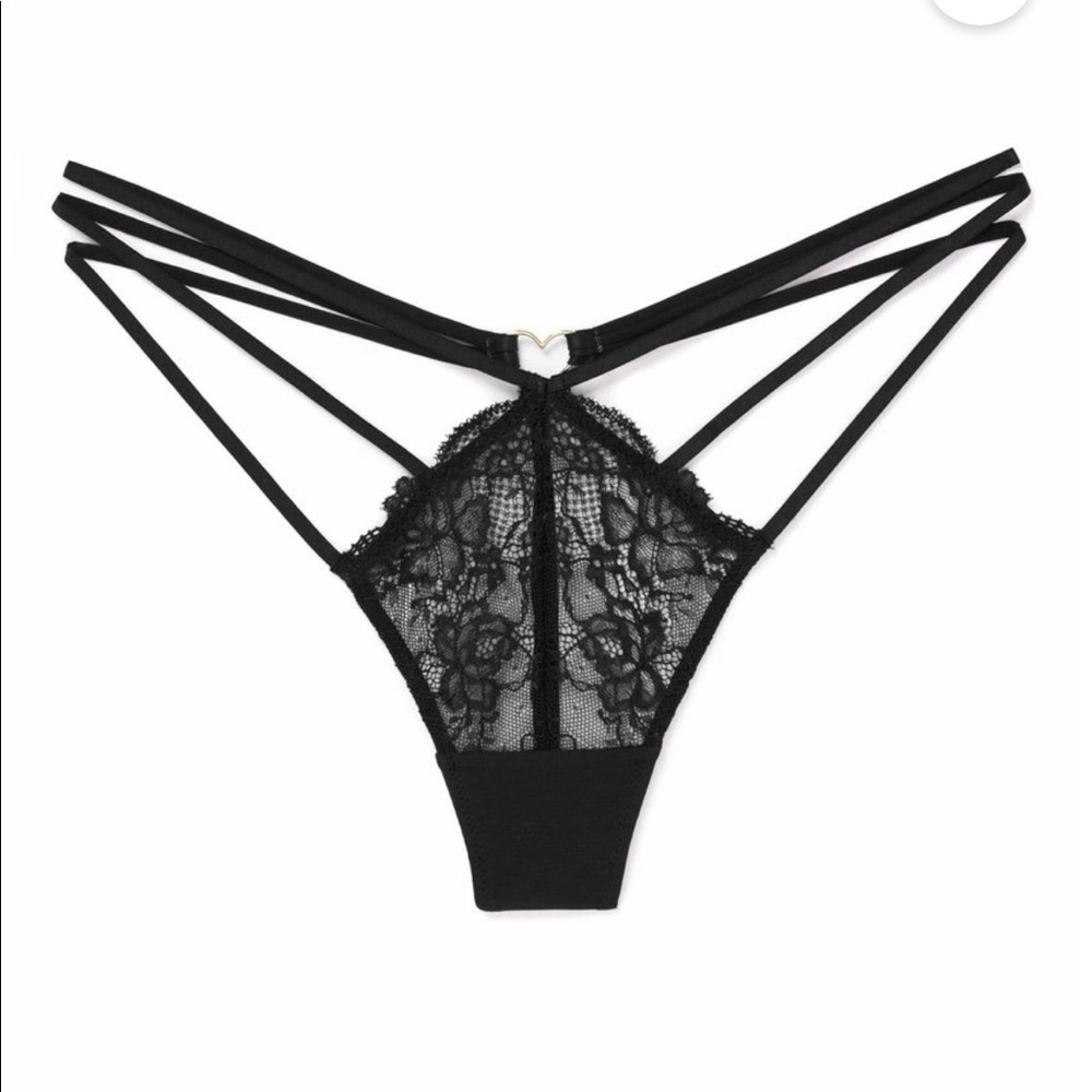 Adore Me Black Kimberly Thong Plus